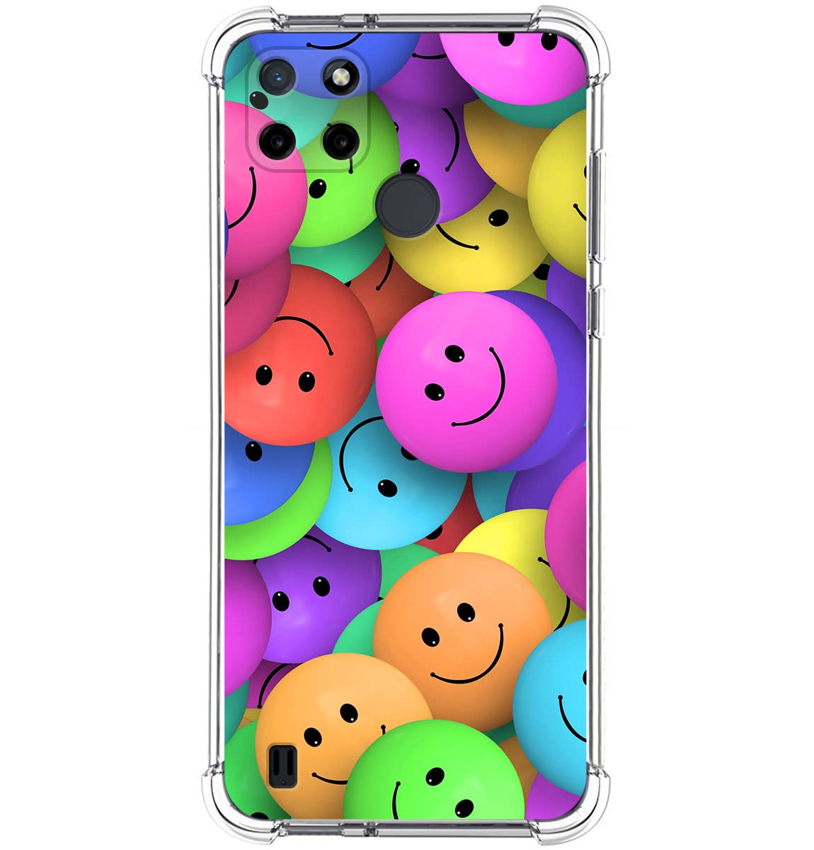 Tumundosmartphone Cover Silicone Anti Colpi per Realme C21Y/C25Y