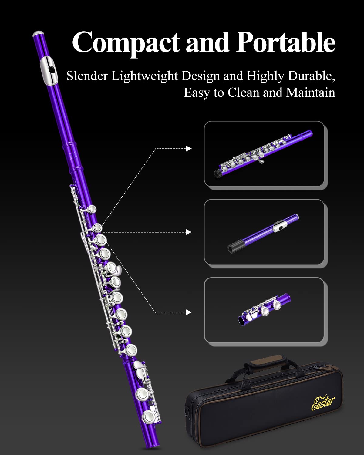 Eastar Flauto 16 chiavi sky purple