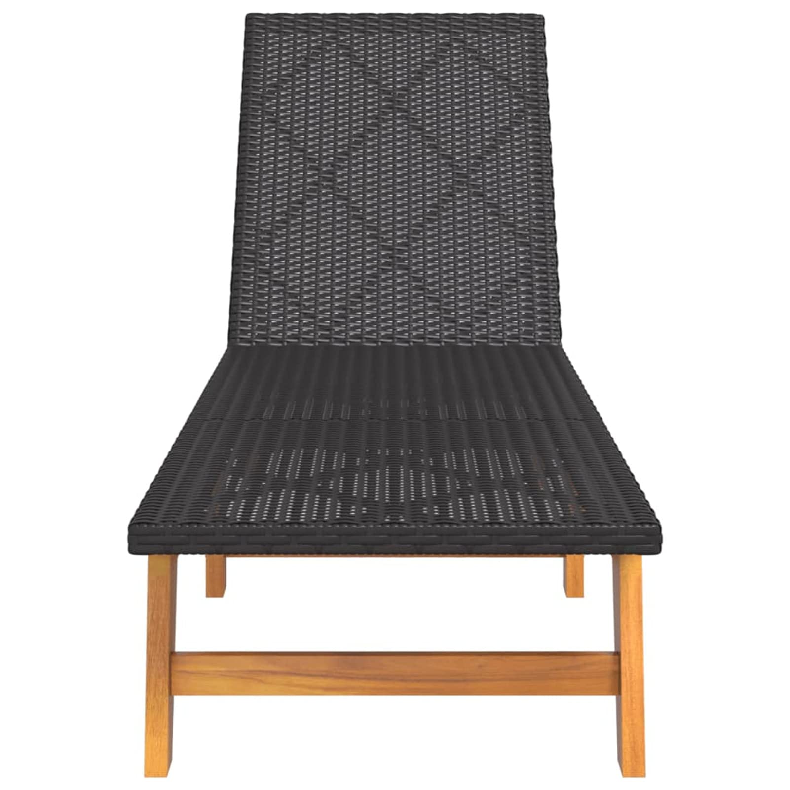 Tumbonas 2 uds ratán y Madera Maciza Acacia marrón y Negro, Tumbonas Jardin Exterior, Tumbona Piscina, Sun Lounger, Tumbonas De Jardin, Cama Jardin Exterior, Tumbona De Playa