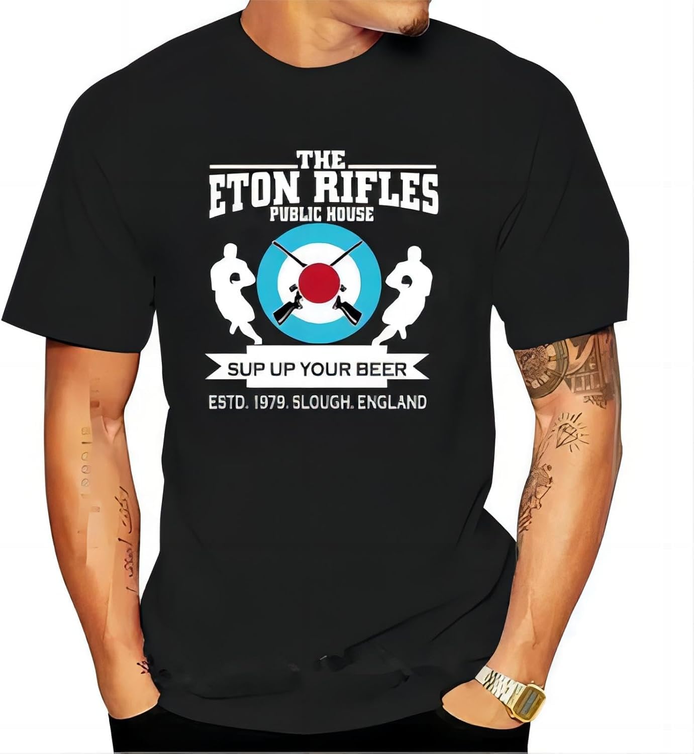 YYCUKCN Fashion-New-The-Jam-Inspired-T-Shirt-Homage-The-Eton-Rifles-Pub-Original-Design-Paul-Weller