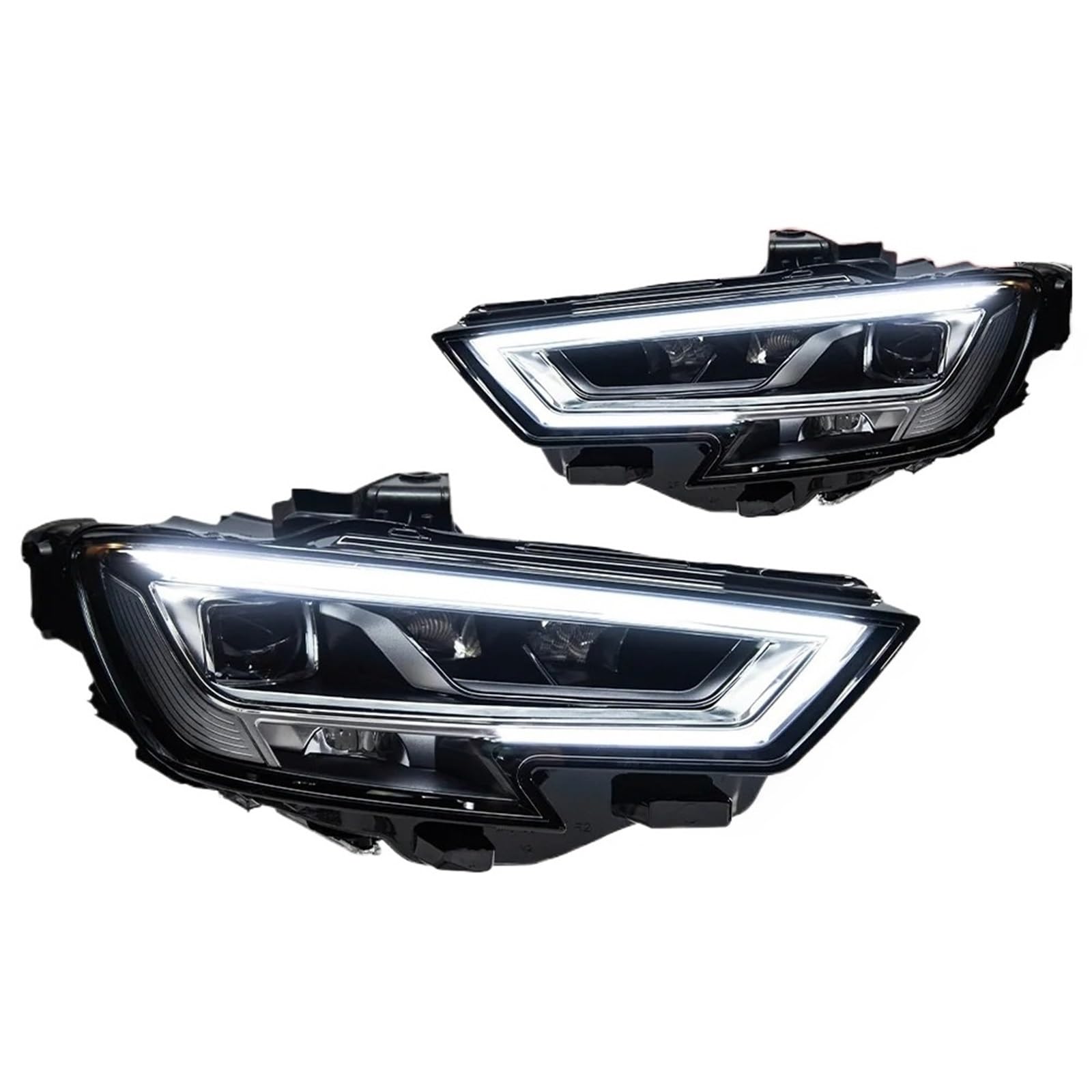 Faro Anteriore per Audi A3 2013-2020 8V MQB Faro Anteriore Lente proiettore DRL Accessori automobilistici Anteriori Luci Auto Gruppo Faro Auto(,-)