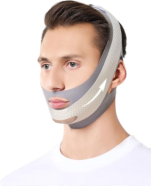 masque lifting visage,masque de modelage du visage en v,masque lifting ovale visage,Pour Éliminer L'Affaissement De La Peau Lifting Raffermissant,Réducteur de Double Menton?(noir) - 1
