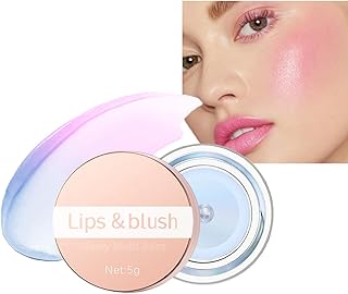 Color Changing Cream Blush - Waterproof Blusher for Cheeks Makeup - Long Lasting Clear Blusher - Moisturizing Gel for Cheeks & Lips - Temperature Control Cream Blusher for Mature Skin (04 Blue)