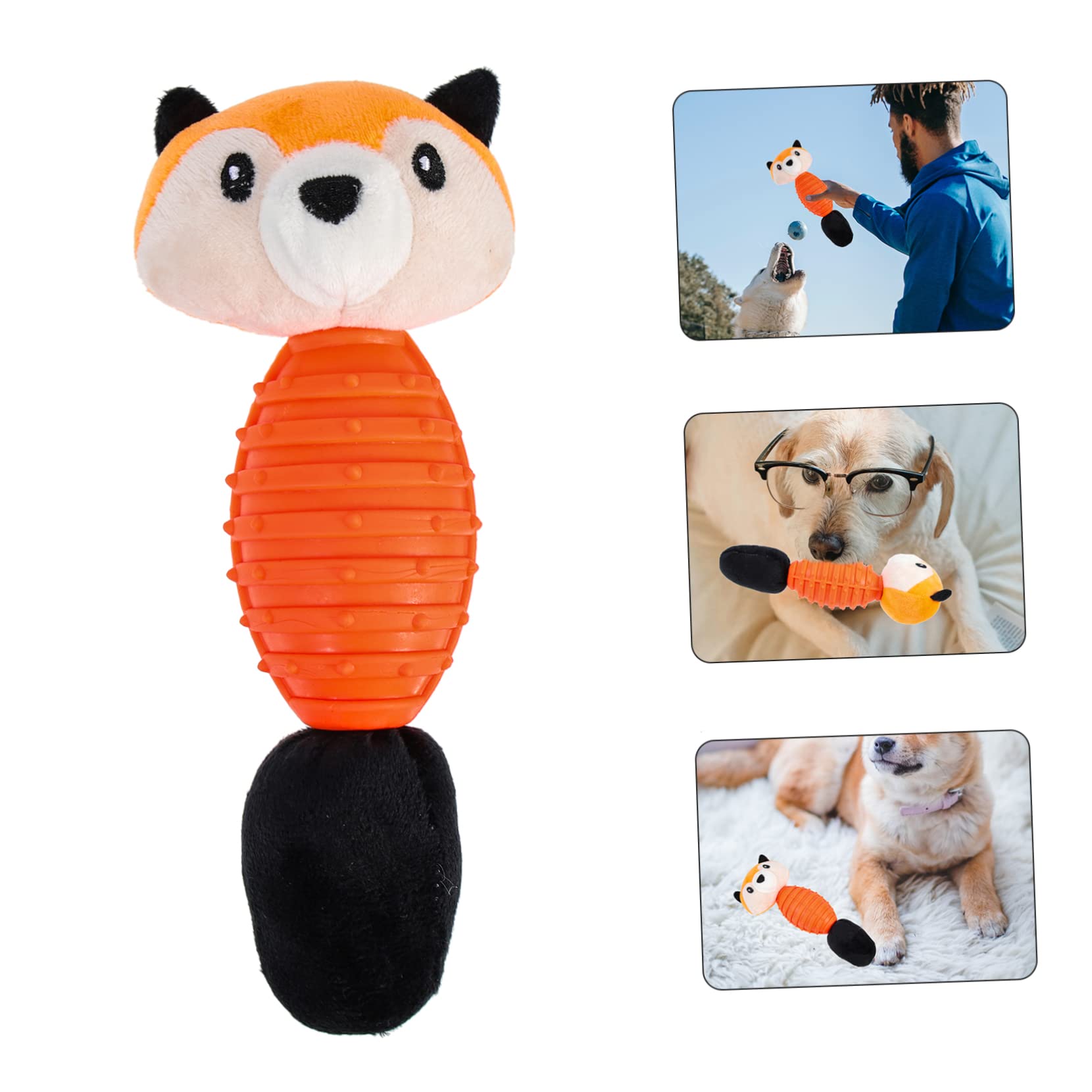 Kisangel 4piezas Juguete Interactivo para Perros Peluche Chirriante De Molar y Diseño De Juguete para Mascotas De Alta Durabilidad y Entretenimiento para Perros Pequeños y Medianos