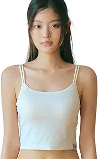 LECIEN(ルシアン) カップ付きクロップド丈キャミPEACH JOHN(ピーチジョン) コラボ ハーフキャミソール NEW BASIC typeガールズ