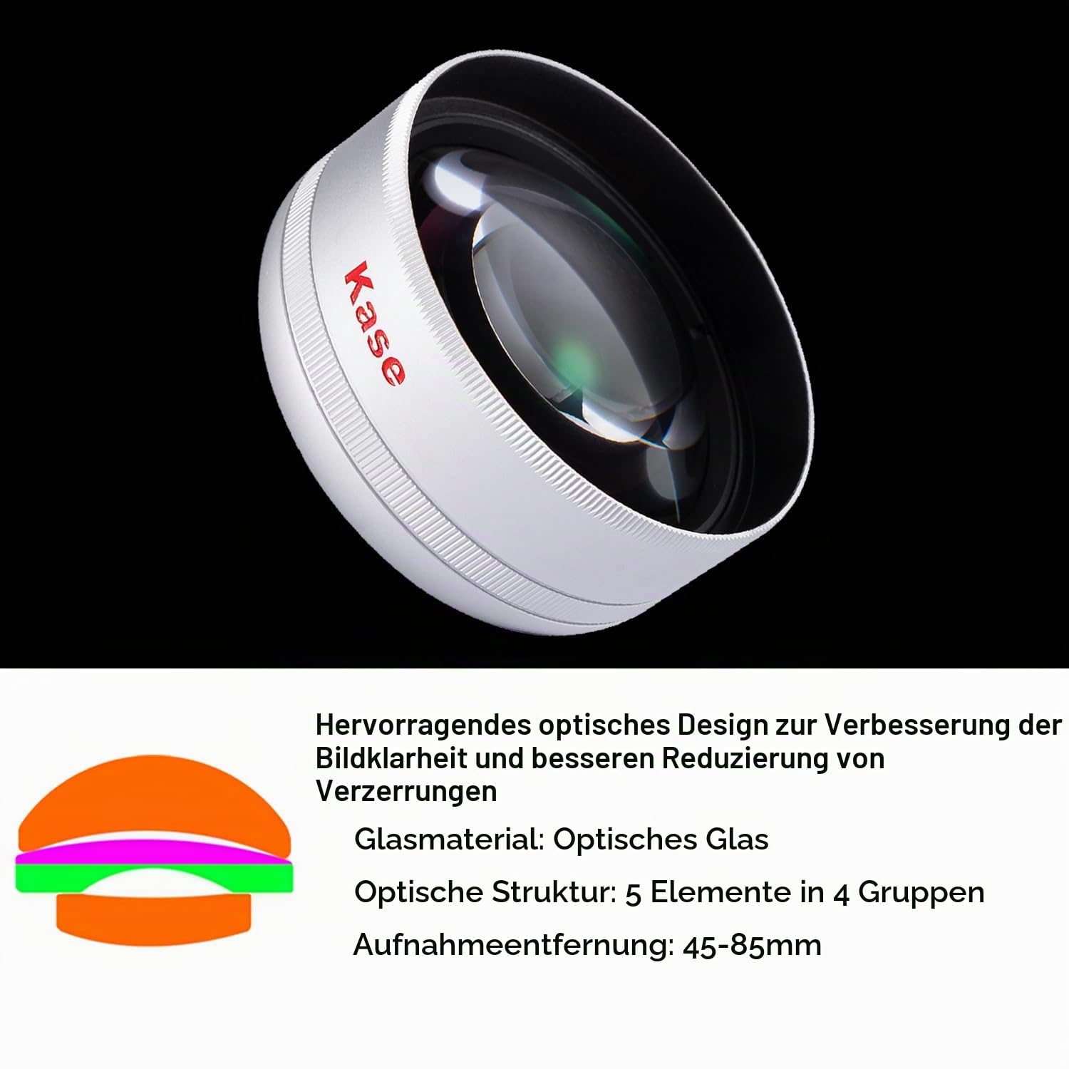 Kase Master HD Telefon-Makroobjektiv aktualisiert mehr für iPhone 17 16 15 14 13 12