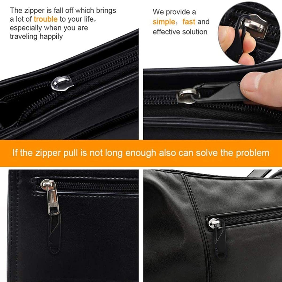 Estrattore Ziper, fissatore di cerniere, Sliders Zipper,Sewing Zips,Ended Zip Fasteners,1/4/5Pcs Metal Zipper Head DIY Luggage Clothing Shoes