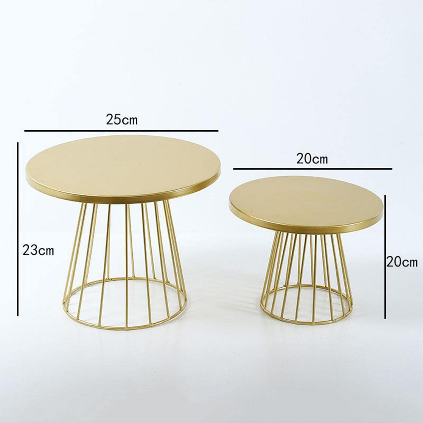 Soporte Redondo para Pasteles, Postres Y Confitería, Expositor de Mesa, 1 Bandeja de Servir, Hierro.