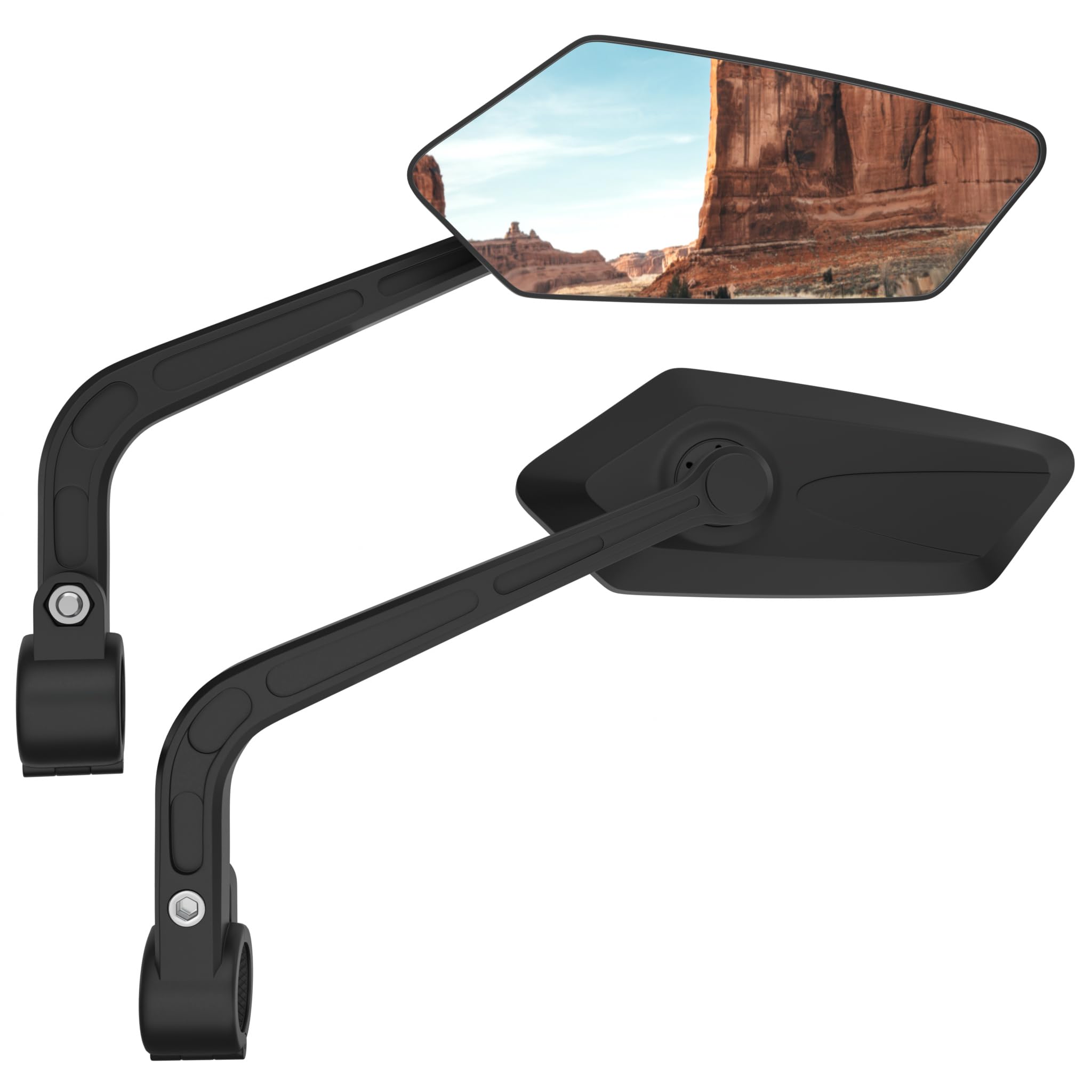 2 Pack Bike Mirrors, Bicycle Mirror for Handlebars, 360Β° Adjustable Safety Bike Rear View Mirrors, eBike Mirrors for Bicycle, Bicycle Universal Fit Accessories