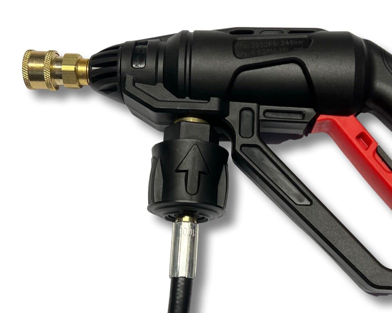 Pistola ad alta pressione per Kärcher con ugello 5 in 1, accoppiamento rapido, adattatore da 1/4 pollici, multi-angolo
