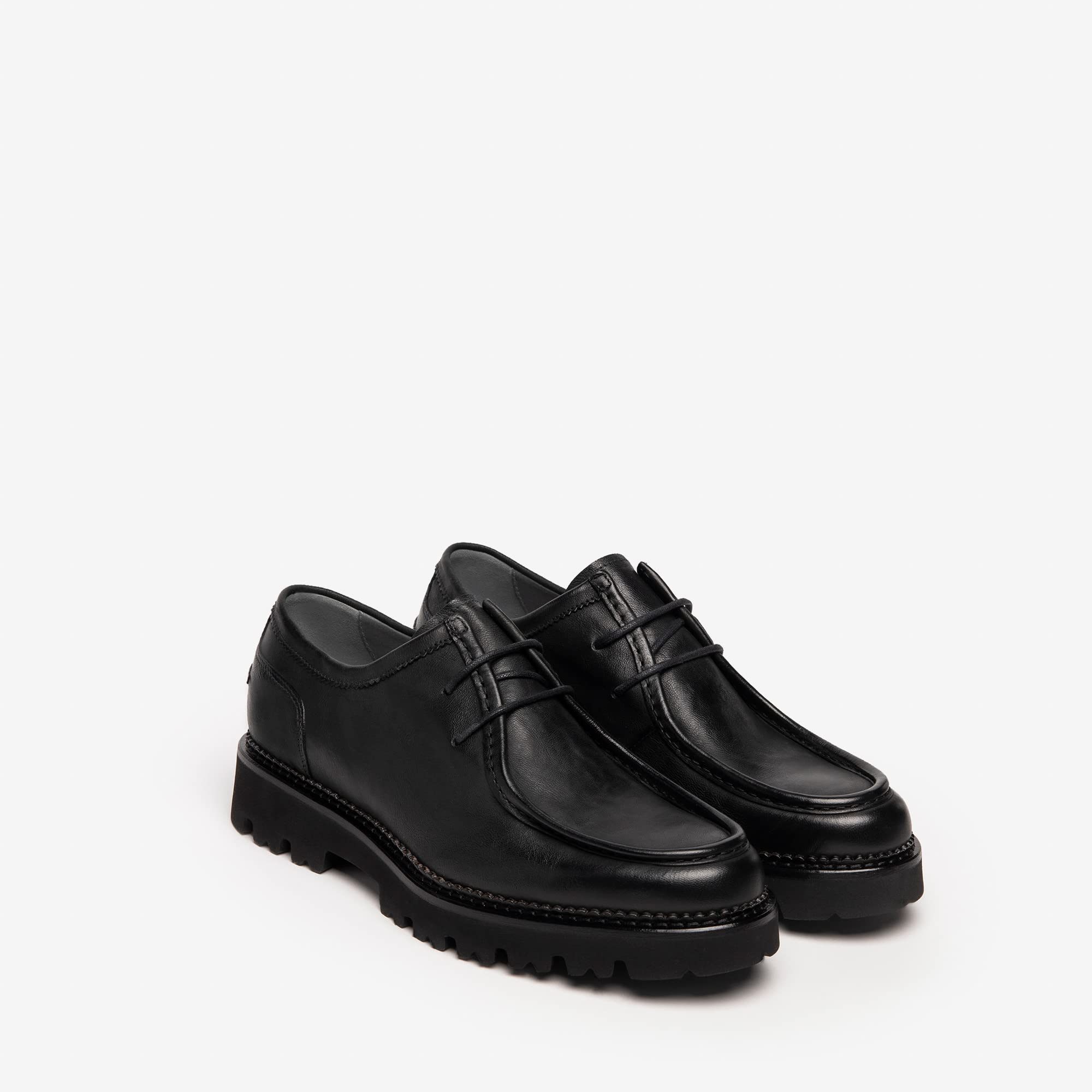 Zapato con Cordones Black Gardens I202651U 100. para Hombre, Color Negro