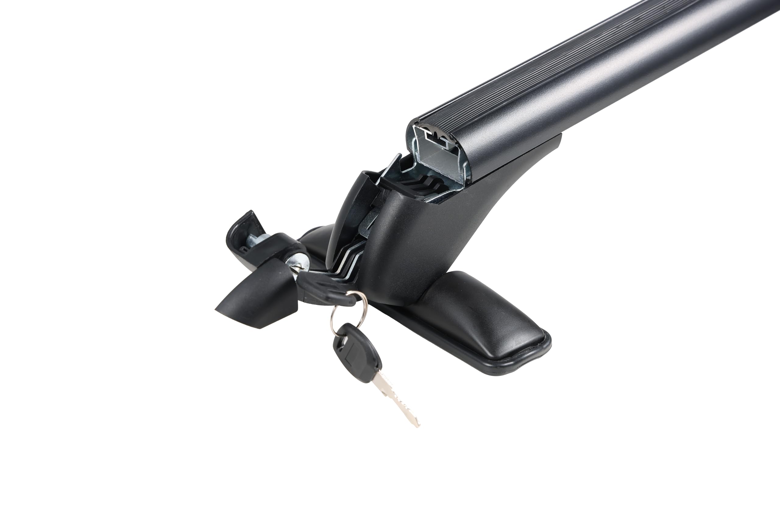 Barras Transversales de Techo Universales de Aluminio, para Coches sin Rieles Laterales, 150kg Carga, Portátil, para Cofre de Techo, Portabicicletas y Escalera