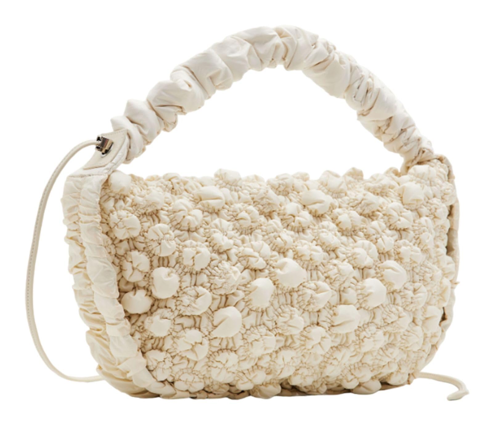 Quilted M bag - WHITE - U