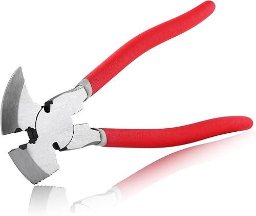 SPEEDWOX Herramienta multi 9.5 pulgadas Alicates de esgrima con cortador de valla de martillo extractor de clavos Alicates de cabeza de martillo de