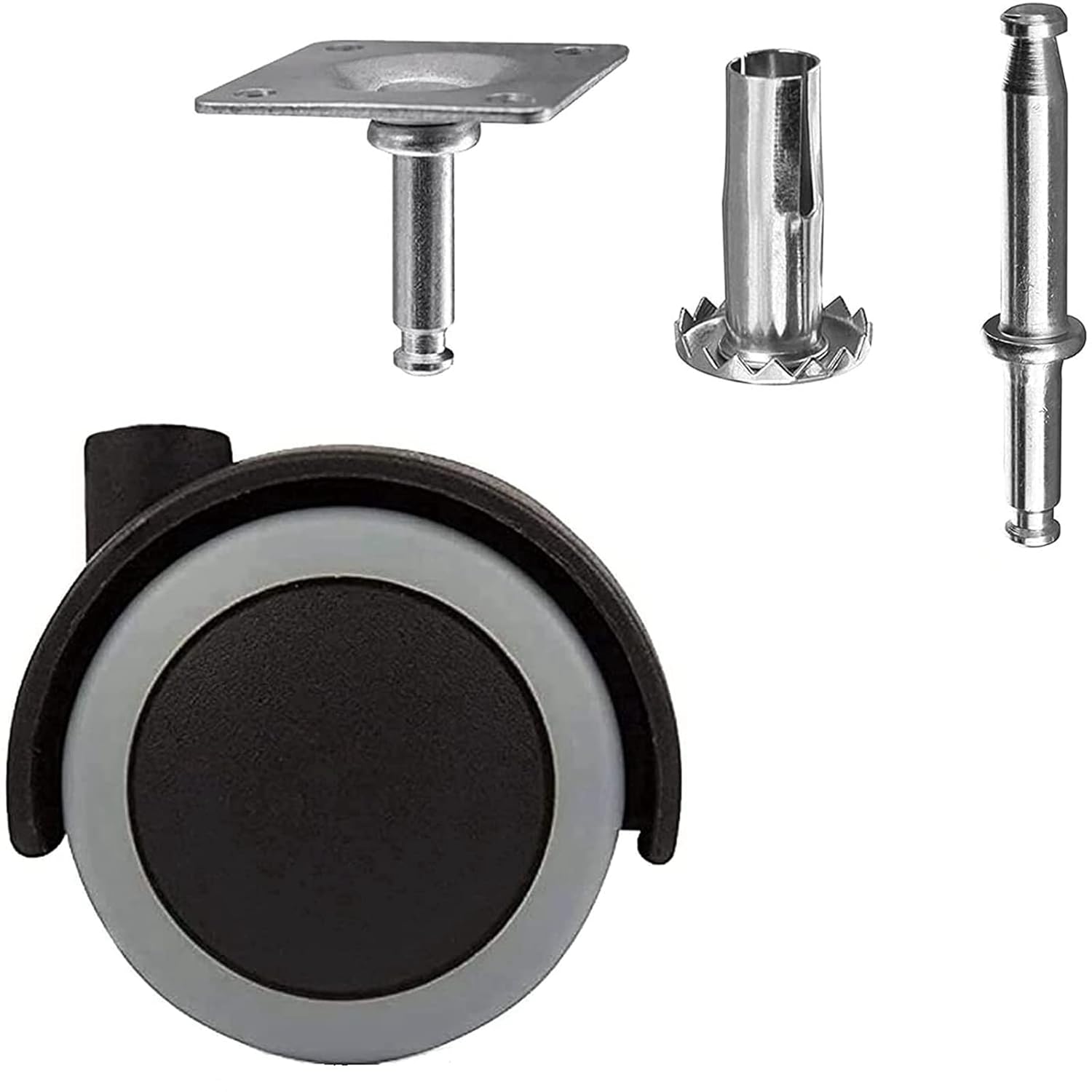 2 Inch Universal Fit Office Chair Caster Wheels, Smooth