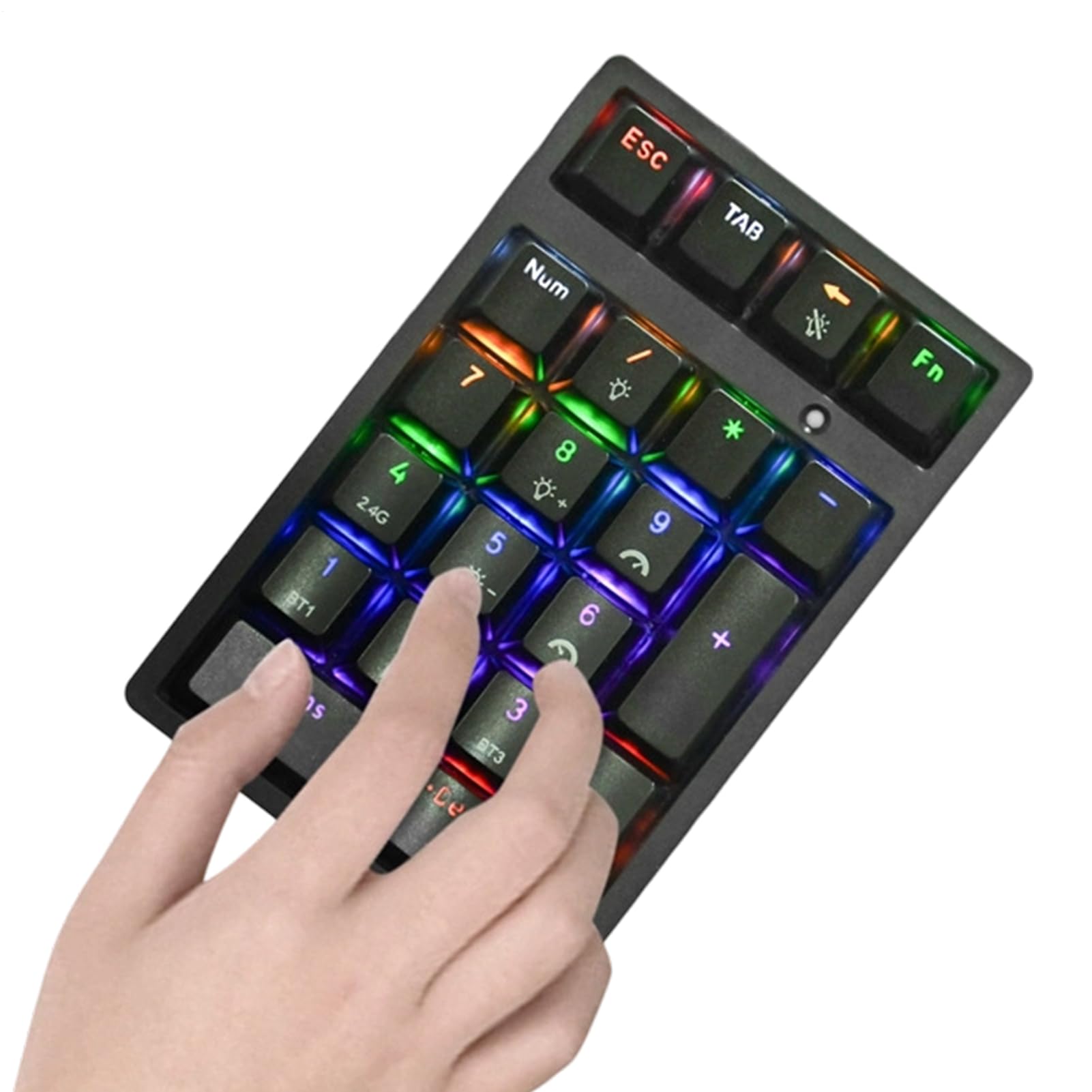 Tastierino Numerico Tastiera Meccanica Portatile | Tastierino Numerico Universale Senza Fili da 21 Tasti Adatto Per La Contabilità Finanziaria E Per I Desktop I Computer I