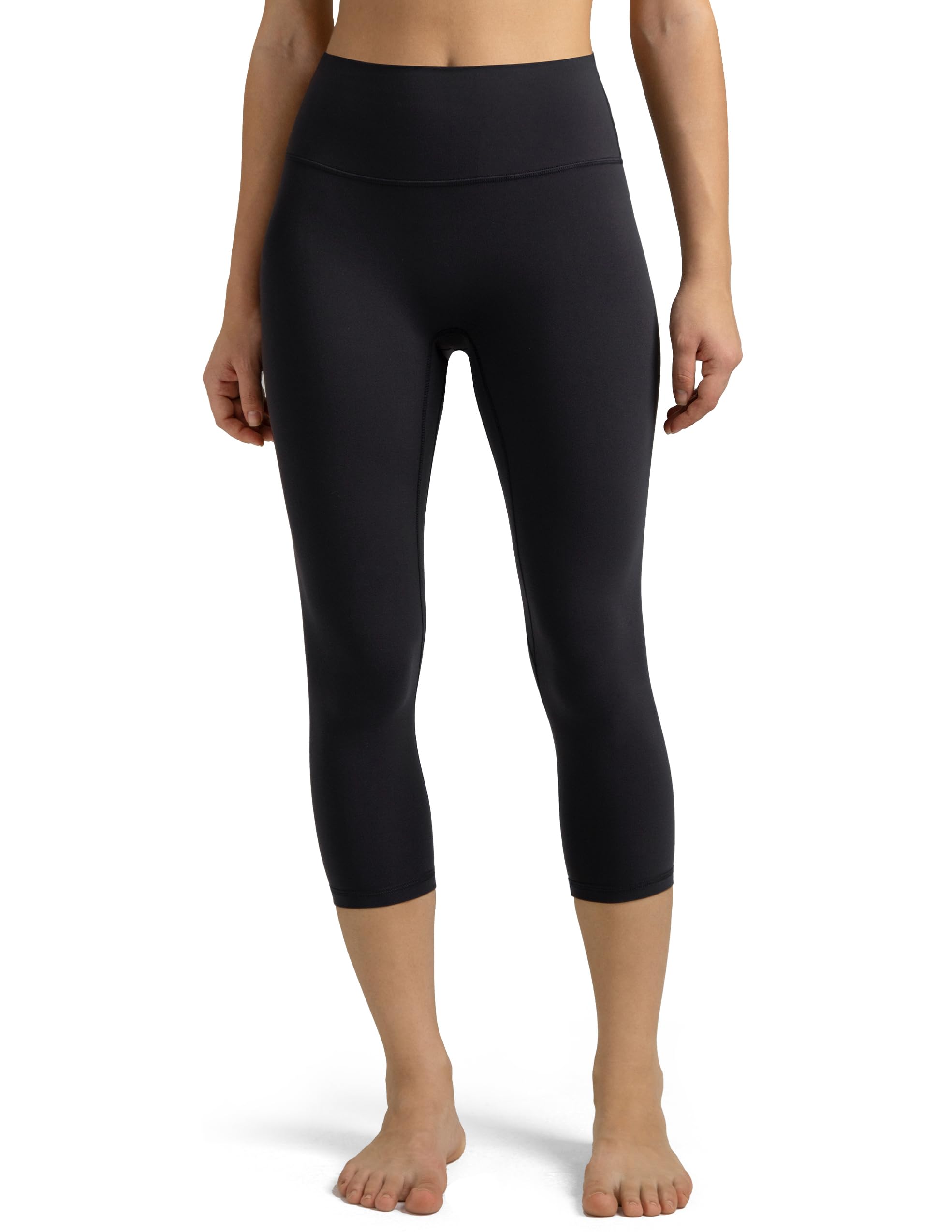 Colorfulkoala Dreamlux No Front Seam Leggings for Women High Waisted Capris 21" Inseam Yoga Pants