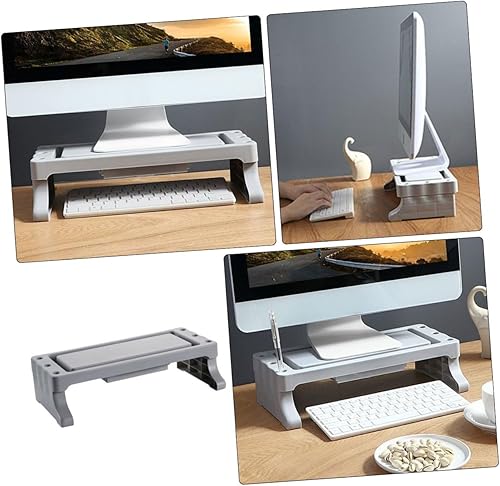 Miniatura 4 de Soporte elevador multifuncional para monitor con pantalla de computadora elevada, organizador para estudiantes de oficina, entusiastas del