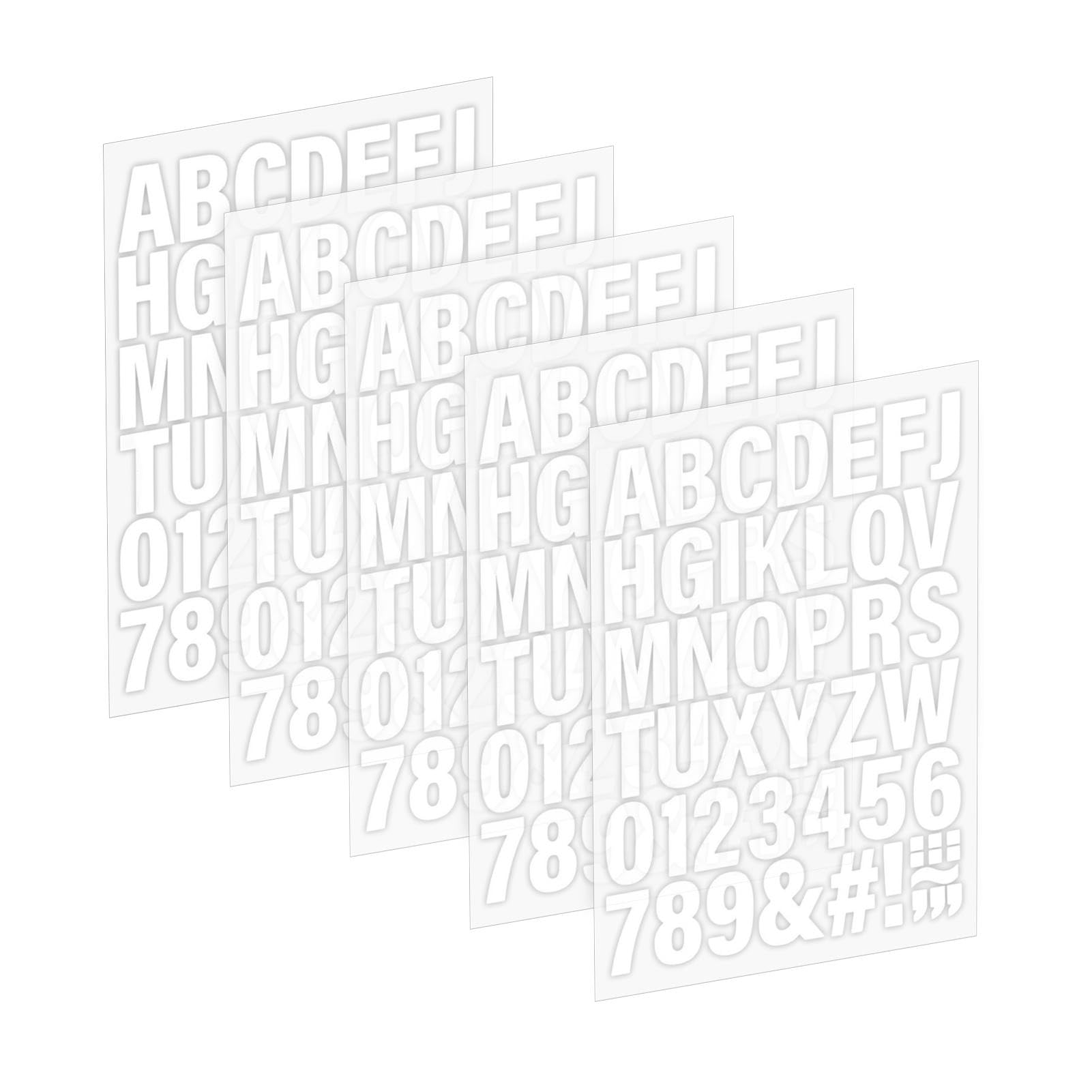 5 Sheets 210 pcs 2 Inch Vinyl Iron on Letters for Clothes, Iron on Vinyl Letters, Heat Transfer A to Z, and 0-9 Custom Iron on Numbers Alphabet Sticker for T-Shirt Jersey Hats Printing DIY Crafts
