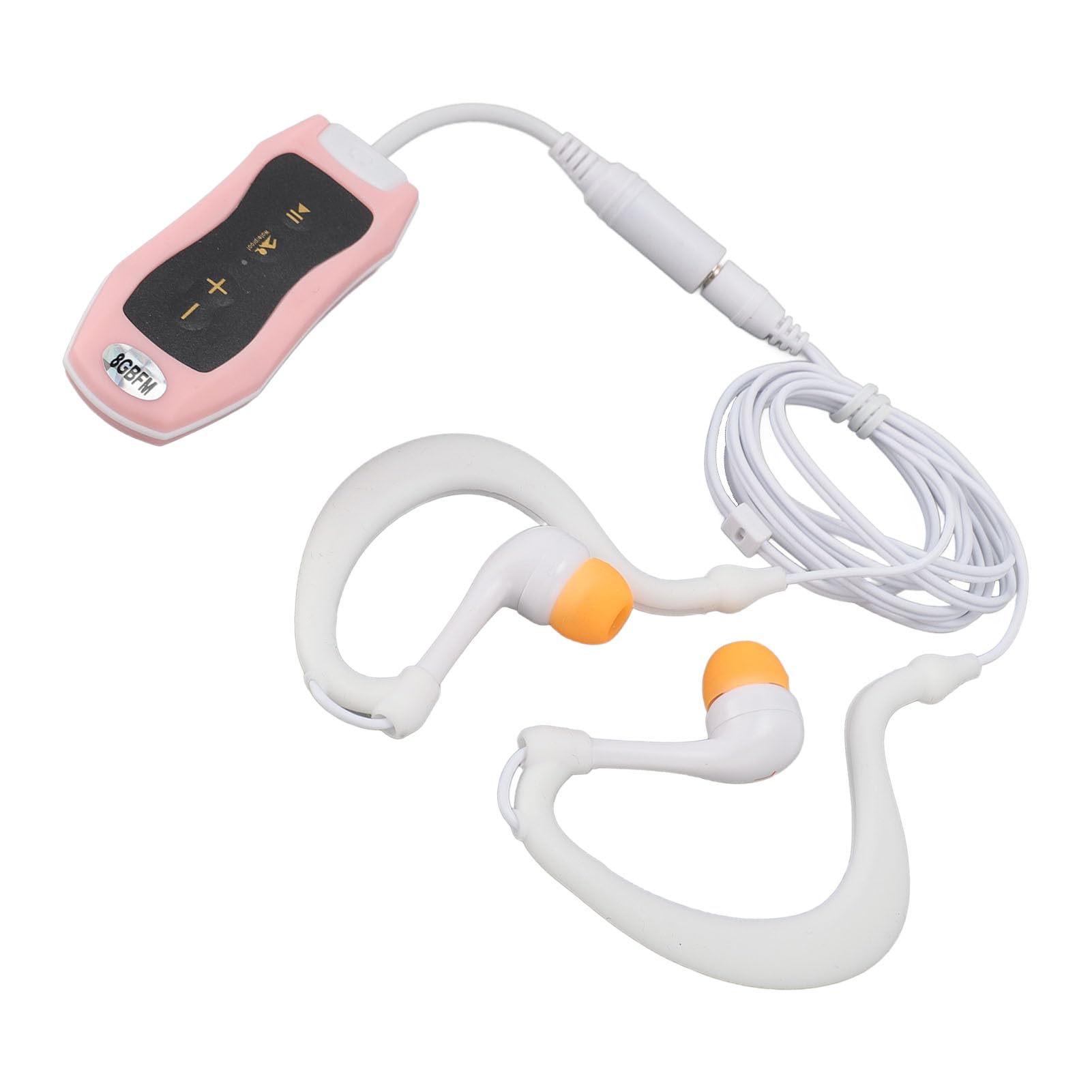 lyrlody Reproductor MP3 Impermeable IPX8 8GB, Auriculares Subacuáticos para Música, Reproductor MP3 con Batería de 8 Horas y Sonido de Graves, para Correr, Nadar, Ciclismo y Buceo (8GB)