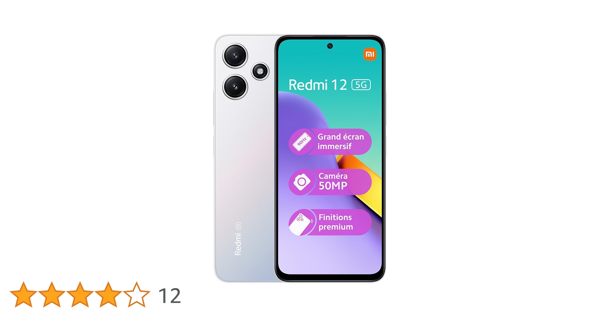 Xiaomi Redmi 12 5G 4GB/128GB Silver (Polar Silver) Dual SIM