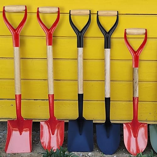 Miniatura 4 de Mango de agarre en Y, mango de 1.2 in de diámetro interior, pala de metal, manijas de repuesto para accesorios de jardín, asas con agarre de madera