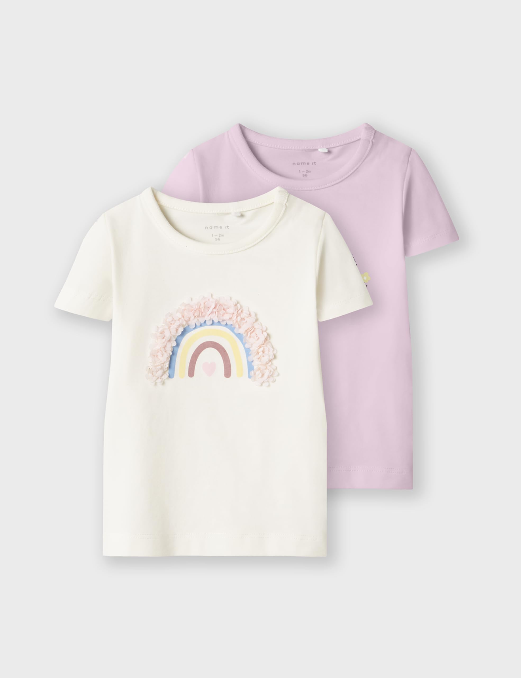 Name It Nbffines 2P SS Top Box, Cloud Dancer, 86