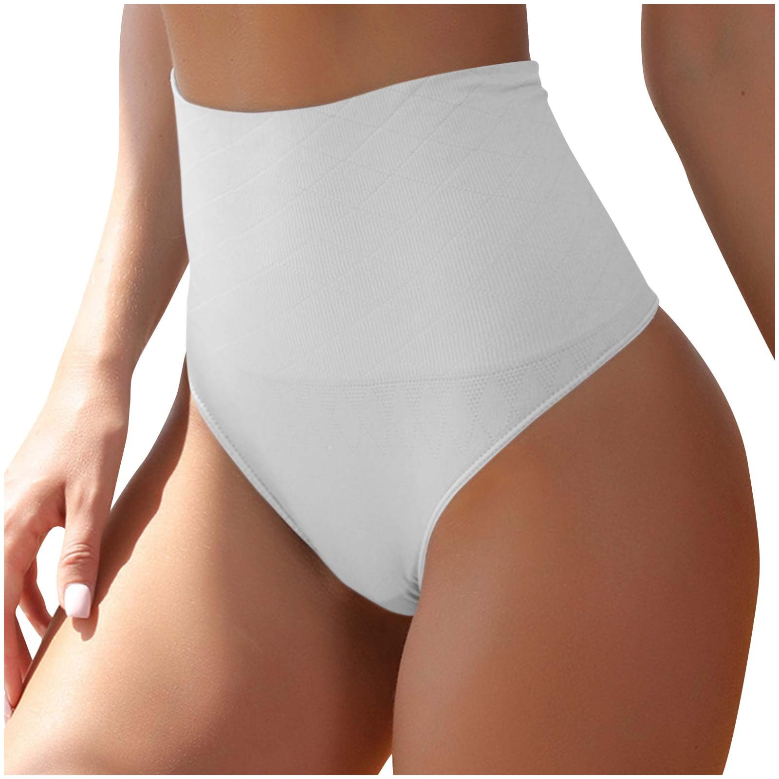 Tummy Control Thong Shapewear for Women High Waist Full Coverage Seamless Underwear Seamless Body Shaper Stretch Panty