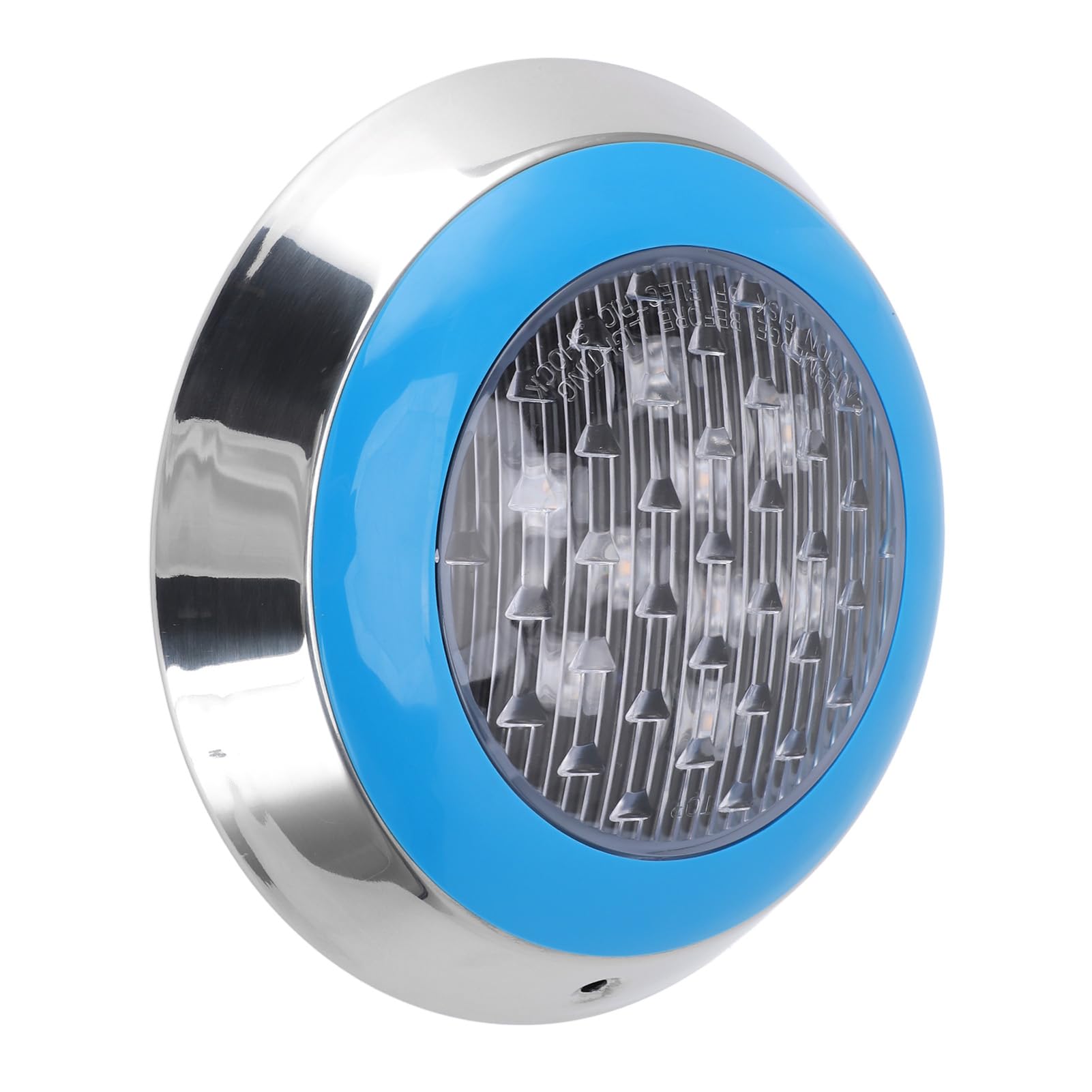 Aramox An der Wand Montierte Poolleuchte, ABS-LED-Unterwasser-Schwimmbadleuchte 24 V 6000 K weiß, wasserdichte Eingebettete Lampe für Pool, Teich, Brunnen, Villa, Innenhof (9W)