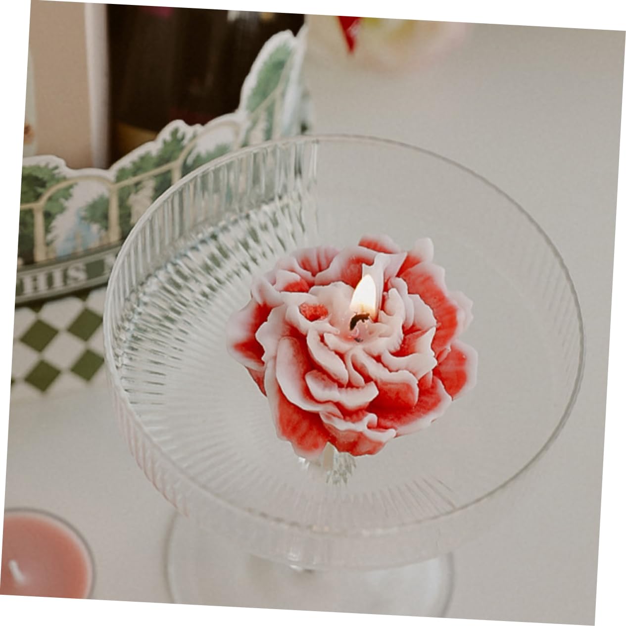 MAGICLULU 20stücke Blütenförmige Duftkerzen Aromatische Kerzen Für Muttertag Hochzeiten Und Festlichkeiten Aromatherapie Kerzen Für Entspannende