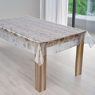laro Premium Line 0,3mm weich transparente Tischdecke Folie Transparent Kreise Tischschutz Schutzfolie Abwaschbar PVC, Muster:Folie Transparent Kreise, Größe:30x45