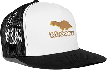 Dino Chicken Nugget Cap Mesh Back Baseball Cap Dinosaur Nuggies Trucker Hat Adjustable Snap Closure Hat