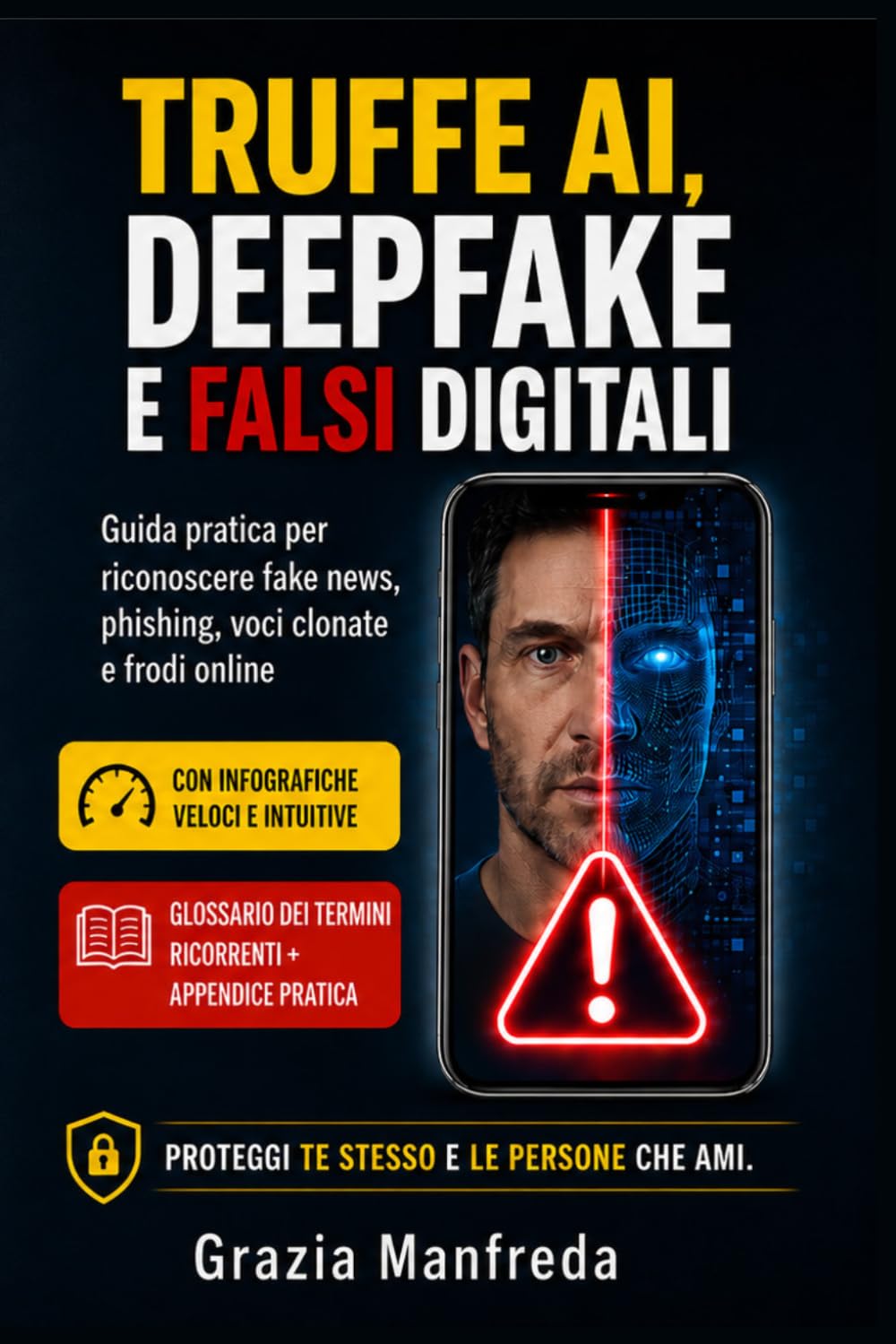 TRUFFE AI, DEEPFAKE E FALSI DIGITALI: Guida pratica per riconoscere fake news, phishing, voci clonate e frodi online