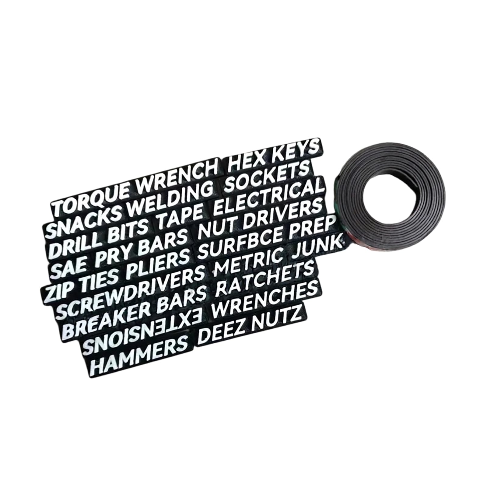 Fazvncv A Toolbox Drawer Labels 3D Printed Raised Text Tags For Garage Tool Chest Organization Nd Workshop Storage Needs Toolbox Drawer Tags Garage Organization Wrench Socket Screwdriver Pliers Labels Tool