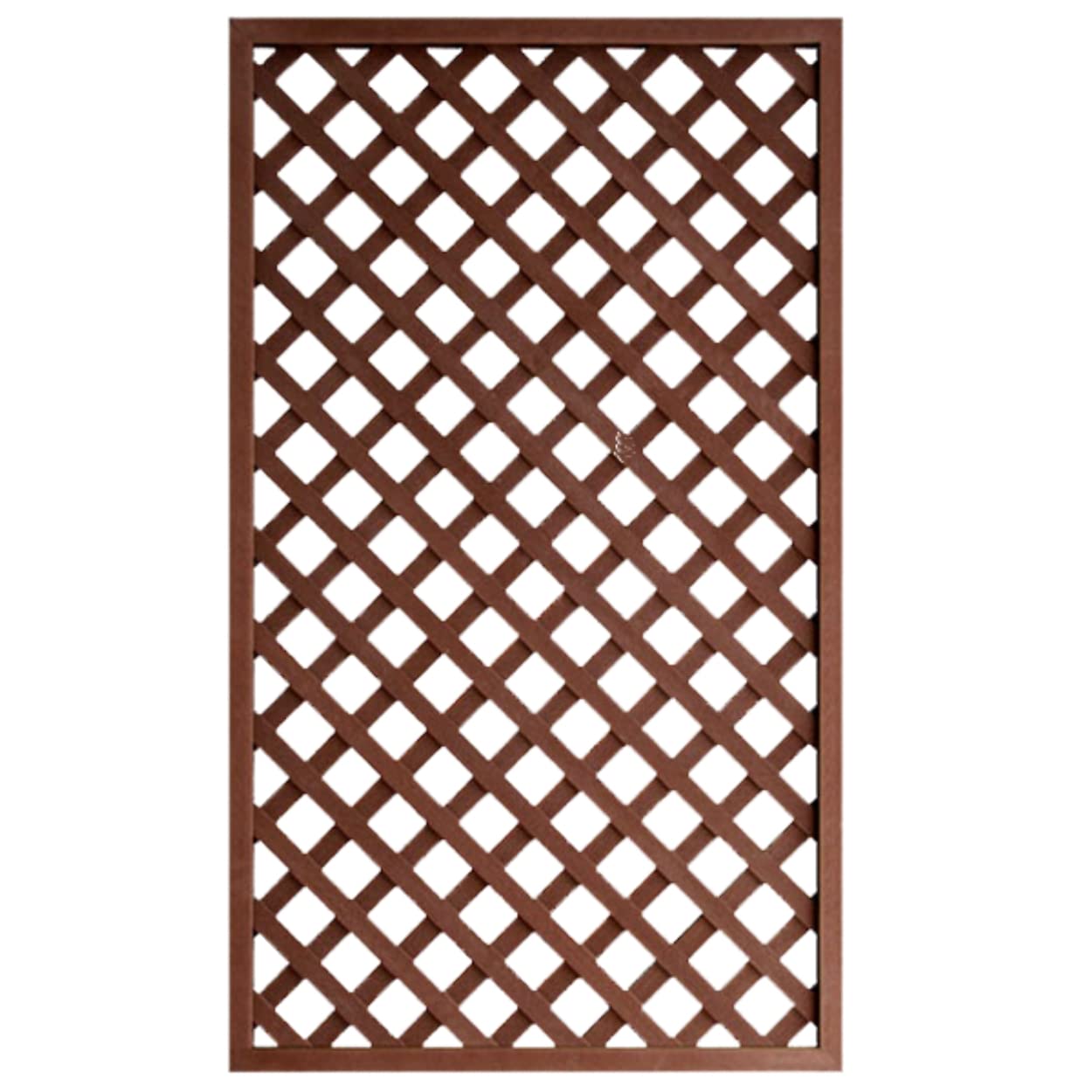 人工木調　ラティスフェンス　ブラウン 樹脂製 アルミフレーム ガーデンフェンス 人工木調 ラティスフェンス ブラウン 樹脂製 アルミフレーム