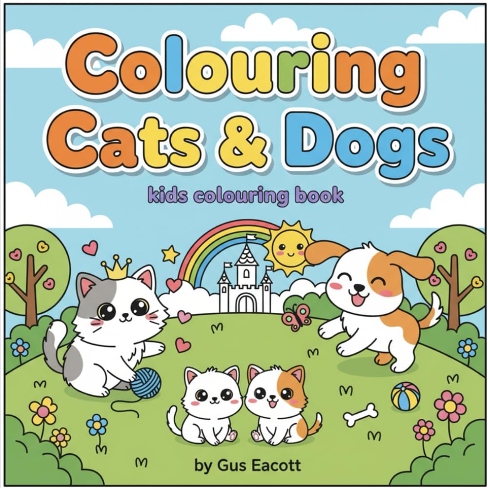 Colouring Cats & Dogs: Kids Colouring Book