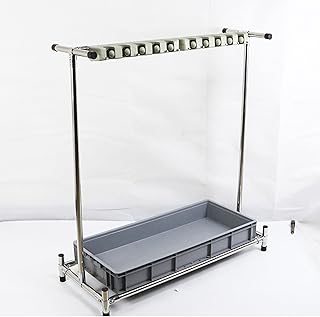 Movable Floor Standing Mop Broom Holder,Commercial Stainless Steel Mop Rack, Cleaning Supplies Organizer,Garden Tool Storage,Umbrella Stand,with Tray,for Garage,Schools,Hospitals,Factories ( Size : Do