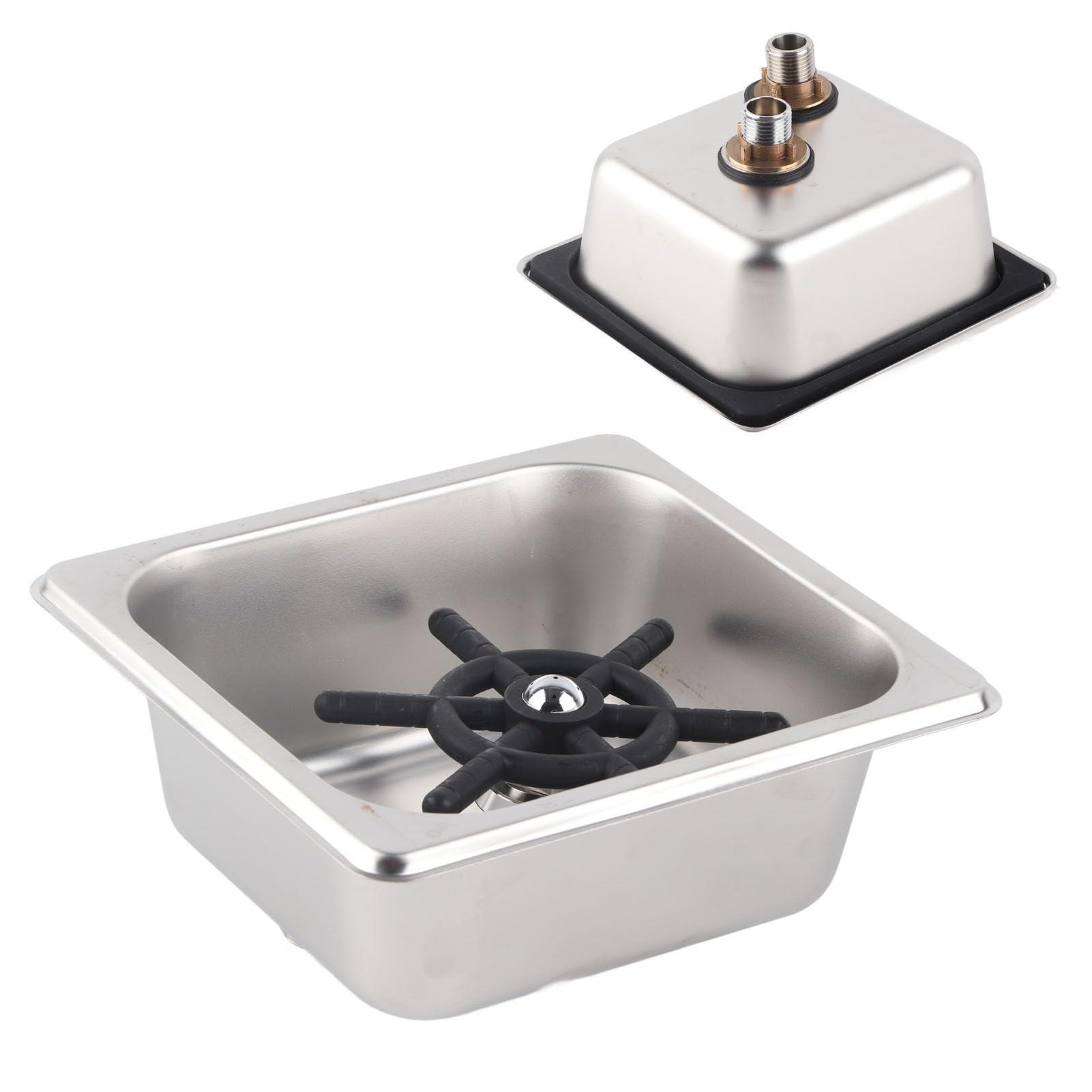 Sciacquatrice Automatica per Bicchieri in Acciaio Inox Lavatazze per Bar Hotel