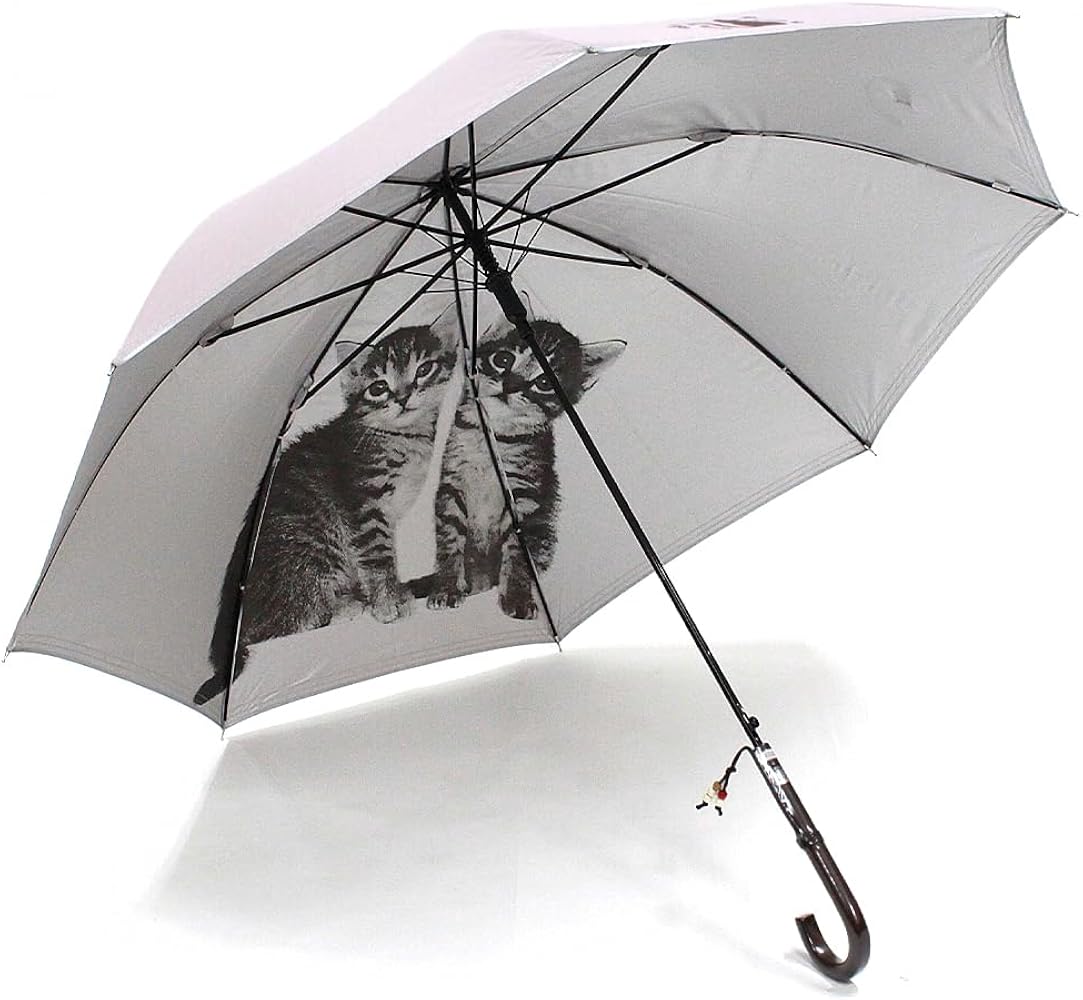 Amazon | 猫 写真プリント傘 内側デザイン アメリカンショートヘア