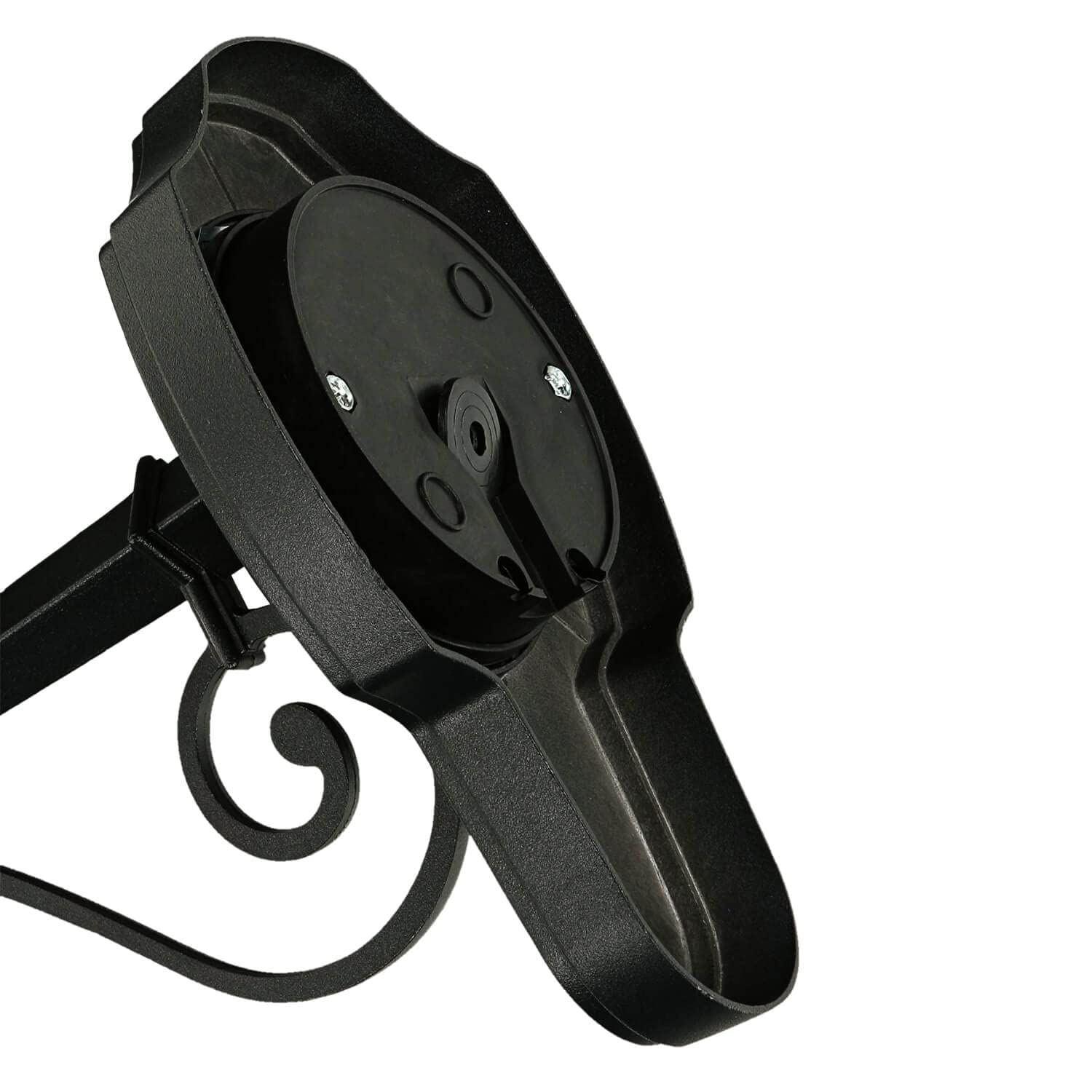 Licht-Erlebnisse Lámpara de pared exterior BREST de estilo rústico en color negro E27 IP23, Aplique Farol retro para jardín, entradas y terrazas