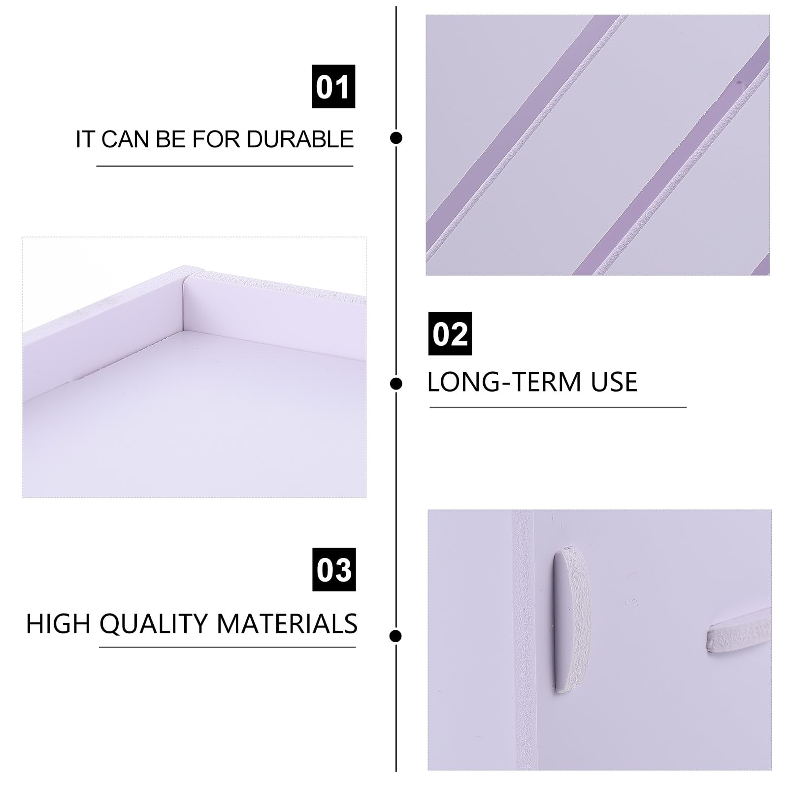 PVC multistrato bianco con scaffale in legno, pratica soluzione di archiviazione e ordinamento per ufficio e studio dal design semplice