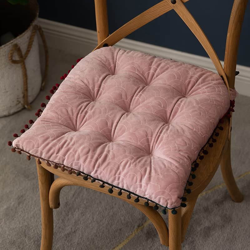 Coussin de siège carré pour chaises de cuisine et repas conviviaux en terrasse