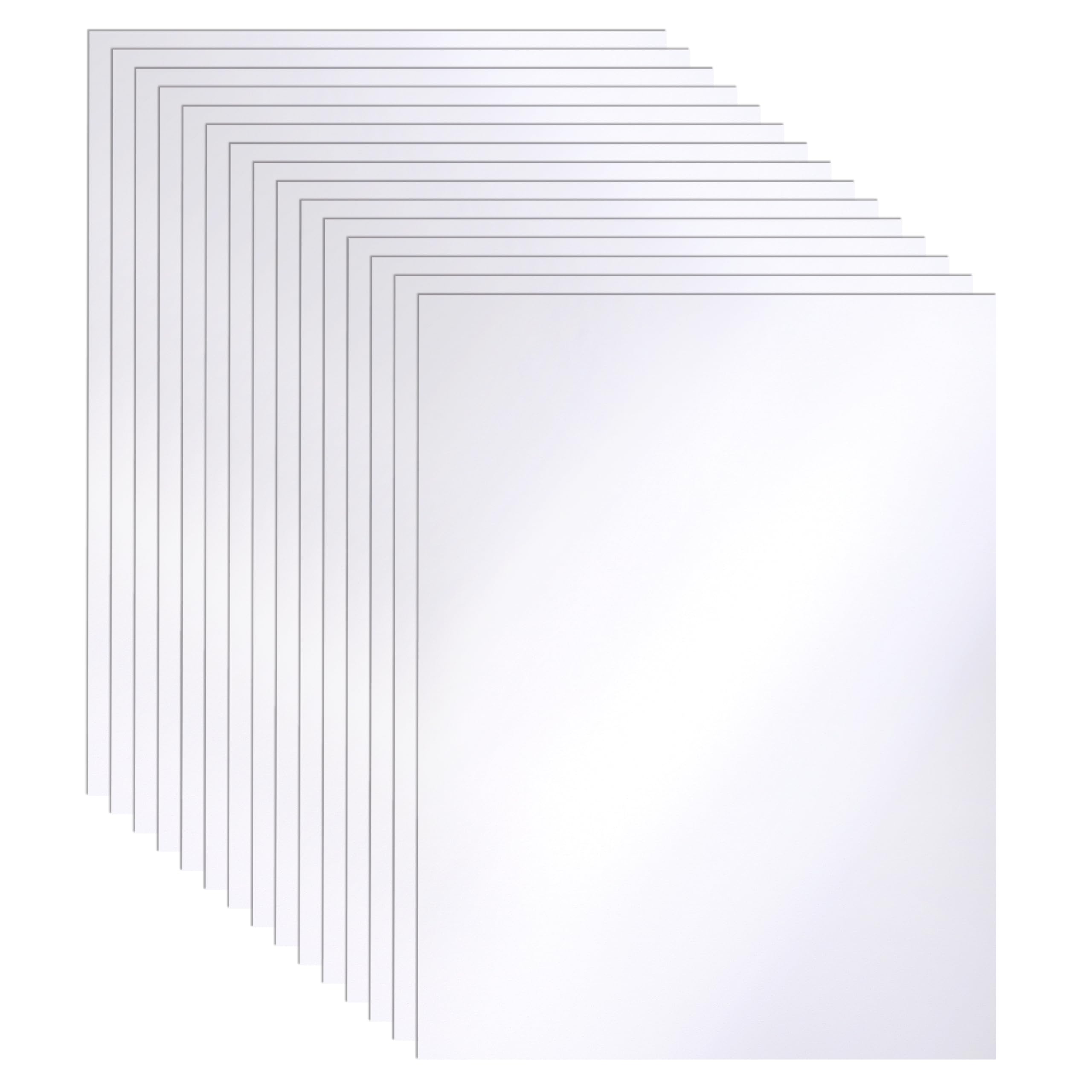 Guakicae 100 Sheets Shimmer White Cardstock 8.5 x 11 Printer Paper, 250gsm/92lb Heavyweight Certificate Paper Card Stock for DIY Cards, Wedding