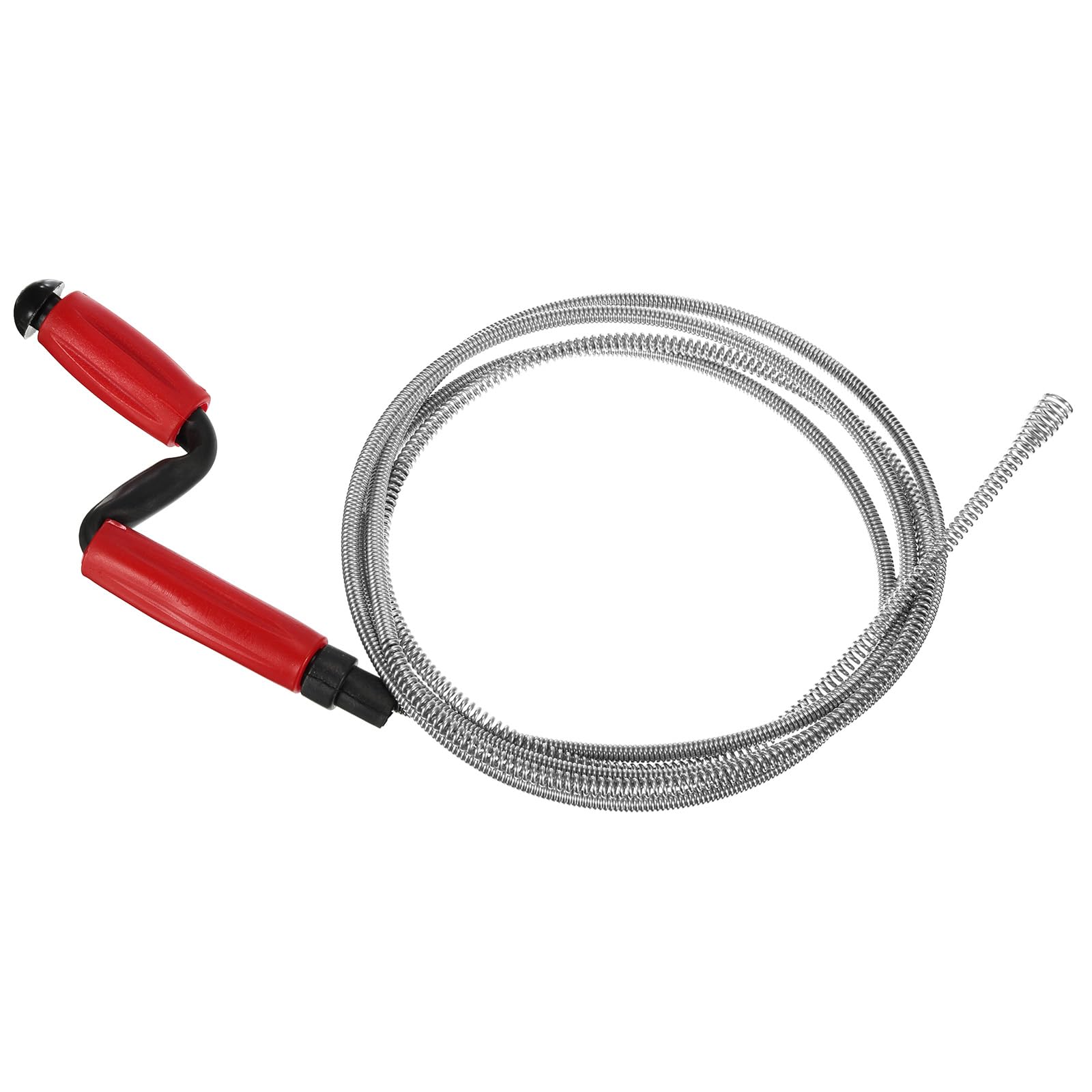 HARFINGTON Drain Augers 10 Ft Carbon Steel Flexible Plumbing Auger Hair Drain Cleaner Tool Toilet Auger Clog Remover Tool for Kitchen Bathroom Shower Sink Toilet Bathtub, Red-image-42