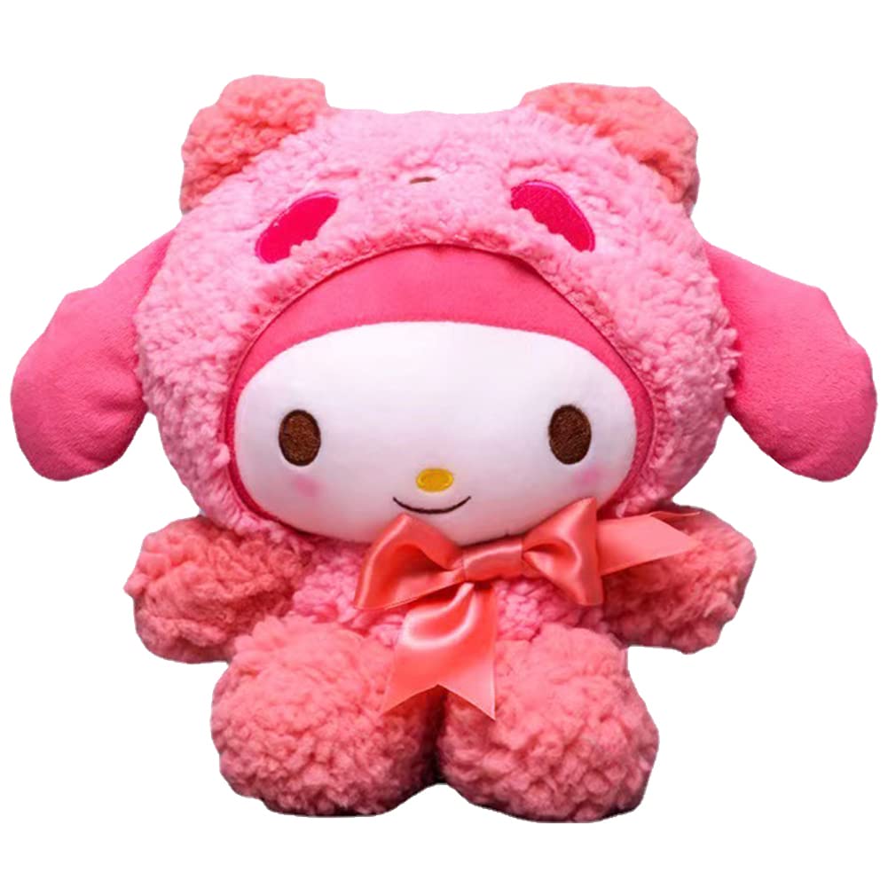 BESTZY My Melody Peluche, My Melody Plush Toy Muñeco Dibujos Animados Juguetes de Peluche Animales Plushies Toys Regalo Infantil para Niños en Navidad, Cumpleaños