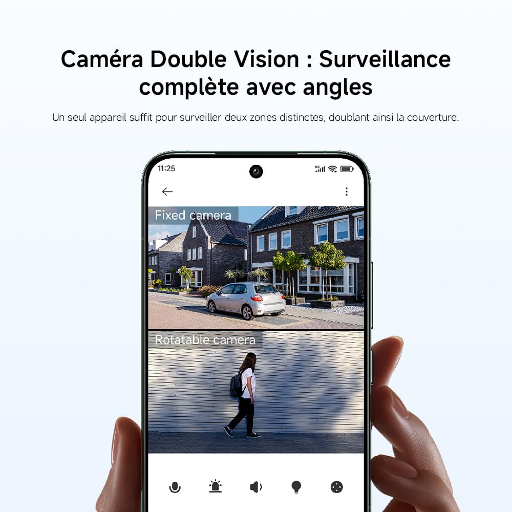 Xiaomi Outdoor Camera CW500 Dual | Double Objectif 2.5K Ultra HD | Détection IA & WiFi 6 | Caméra de Surveillance PTZ 360° & Vision Nocturne Couleur