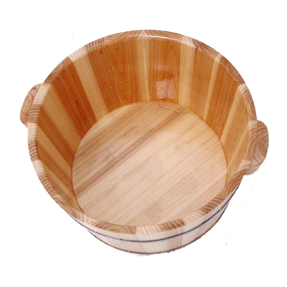 Cxyzm Green Solid Wood Foot Tub - Wooden Foot Bath Bucket - Wooden Foot Basin - Solid Wood Foot Tub For Soaking Feet, For Household Use - Wooden Foot Bath Bucket - Solid Wood Foot Tub For Soaking Feet