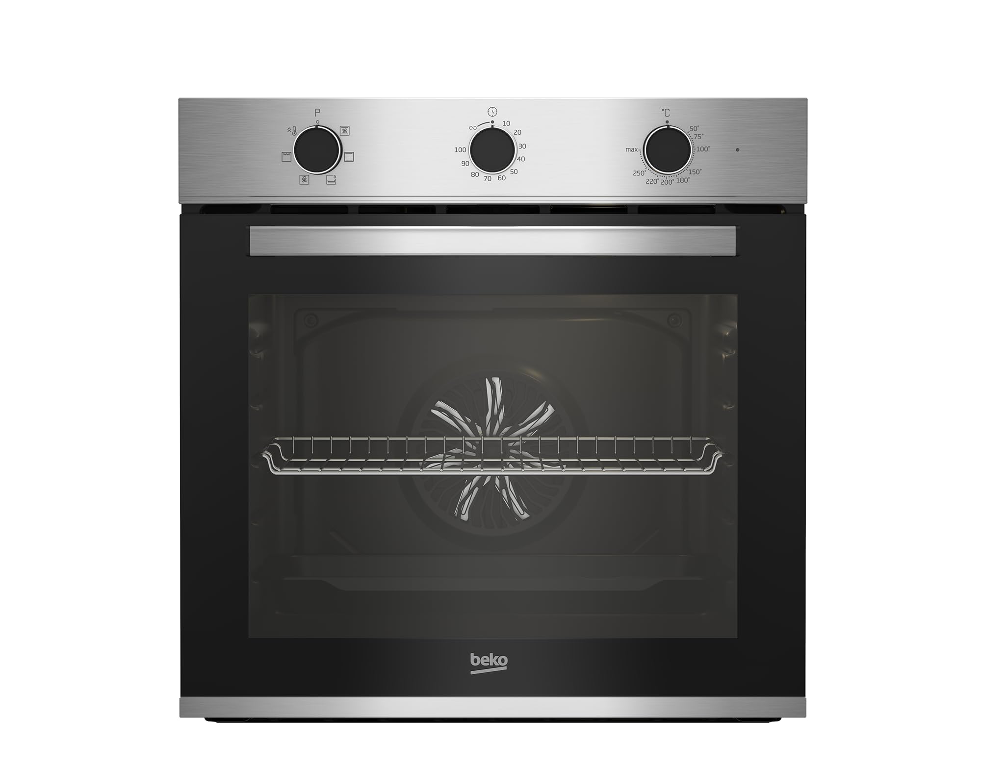 BEKO Horno Multifunción Integrable BBIE12100XD: AeroPerfect 66 L Inox | Cocción uniforme AeroPerfect