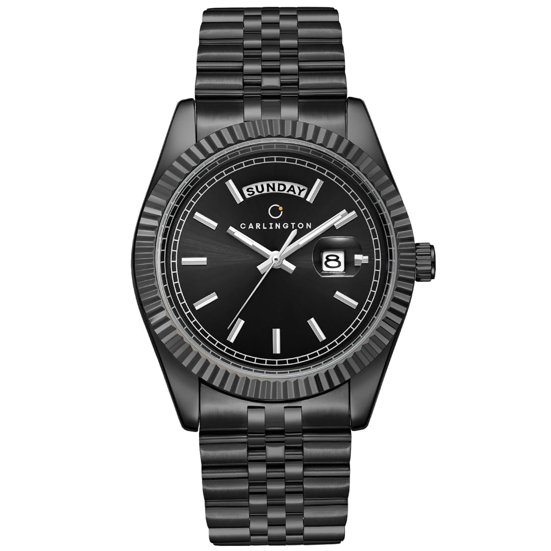 Carlington CT 8888 Analog Men's Watch, Black - Image 1