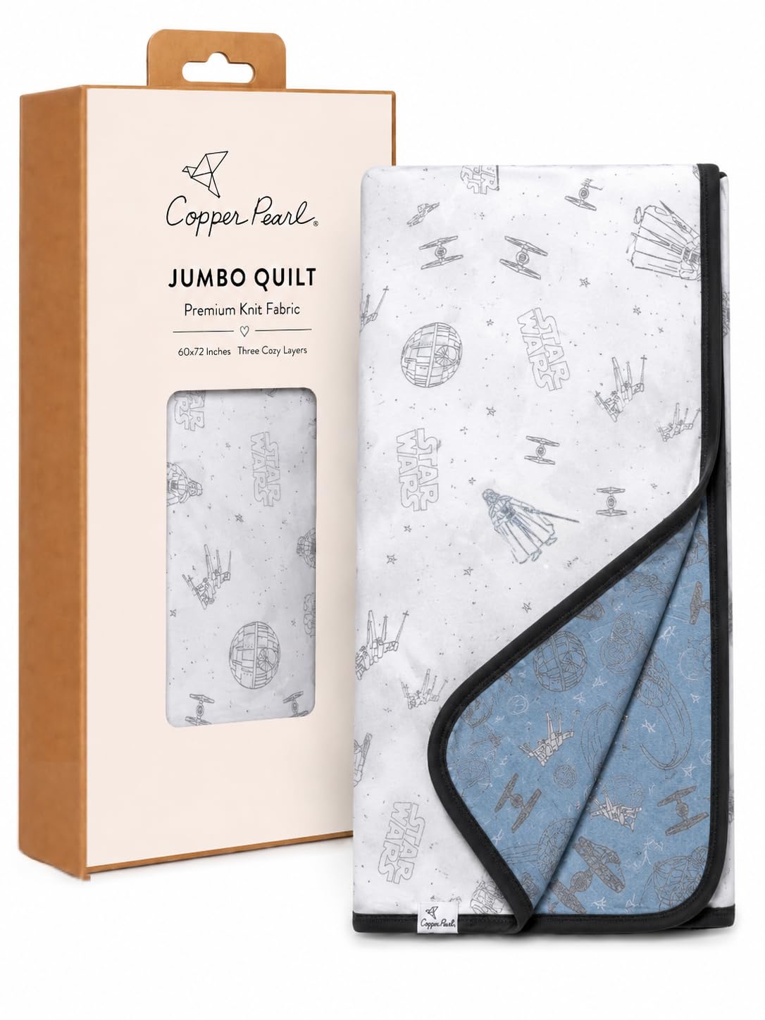 Jumbo-Premium-Strickdecke, 3-lagig, dehnbar, "Empire" von Copper Pearl